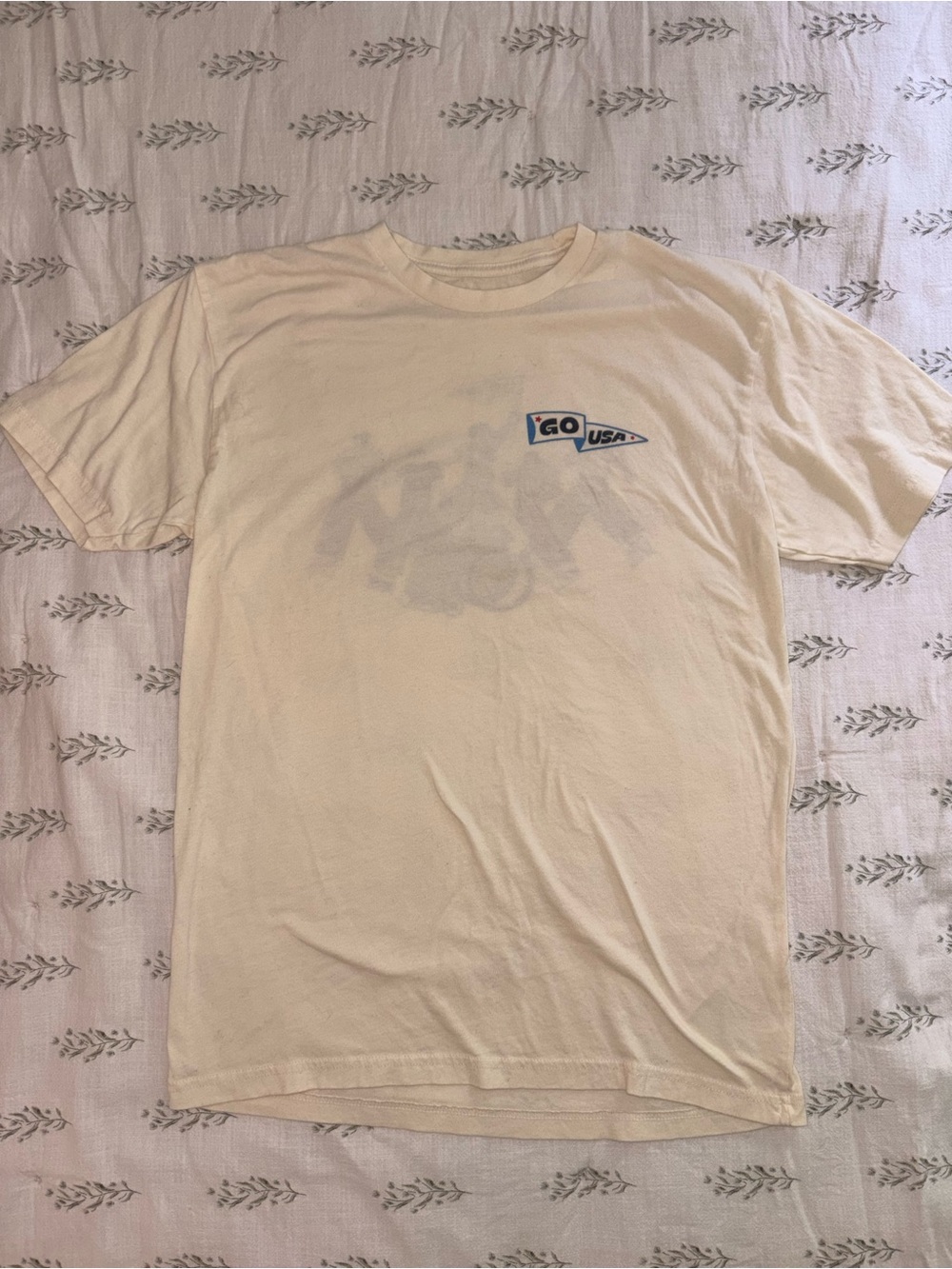 Cream USA Short-Sleeve Graphic T-Shirt